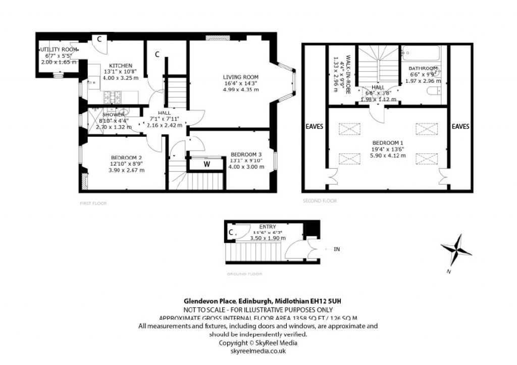 Floorplans For Glendevon Place, Edinburgh