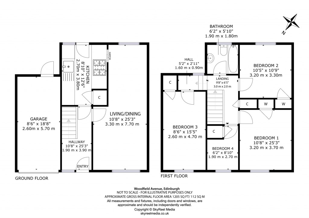 Floorplans For Woodfield Avenue, Edinburgh