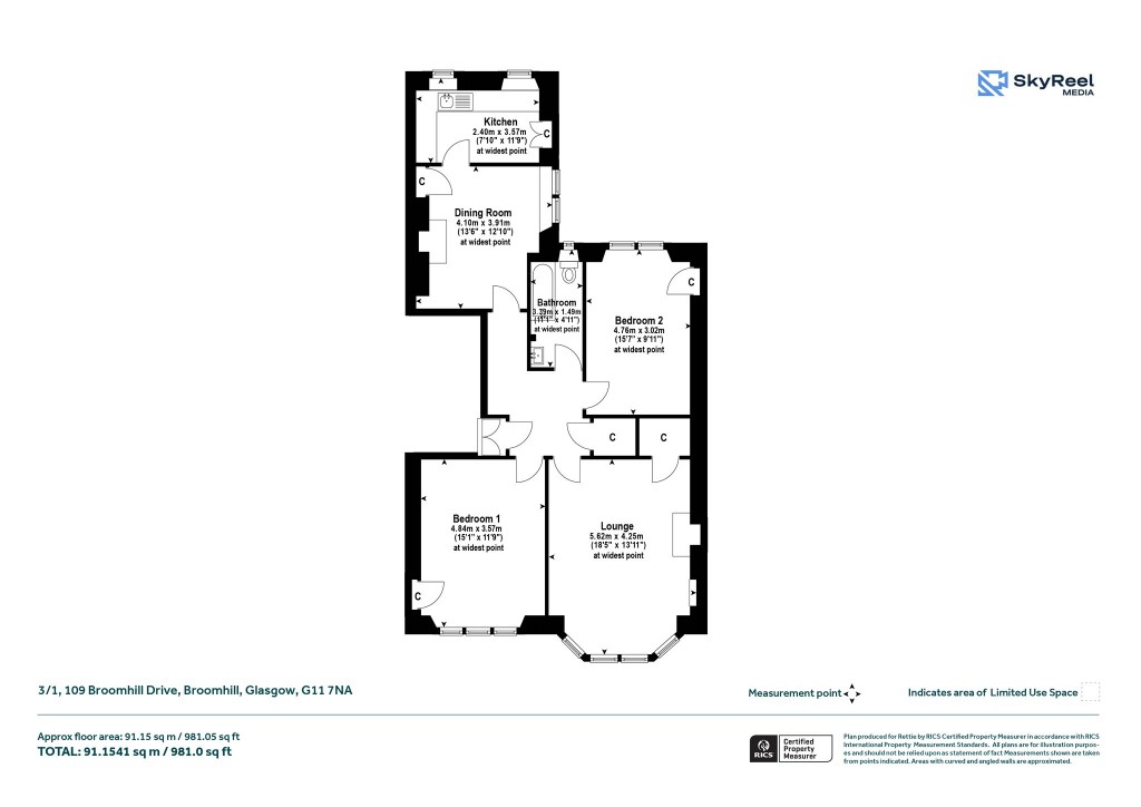 Floorplans For Broomhill, Glasgow