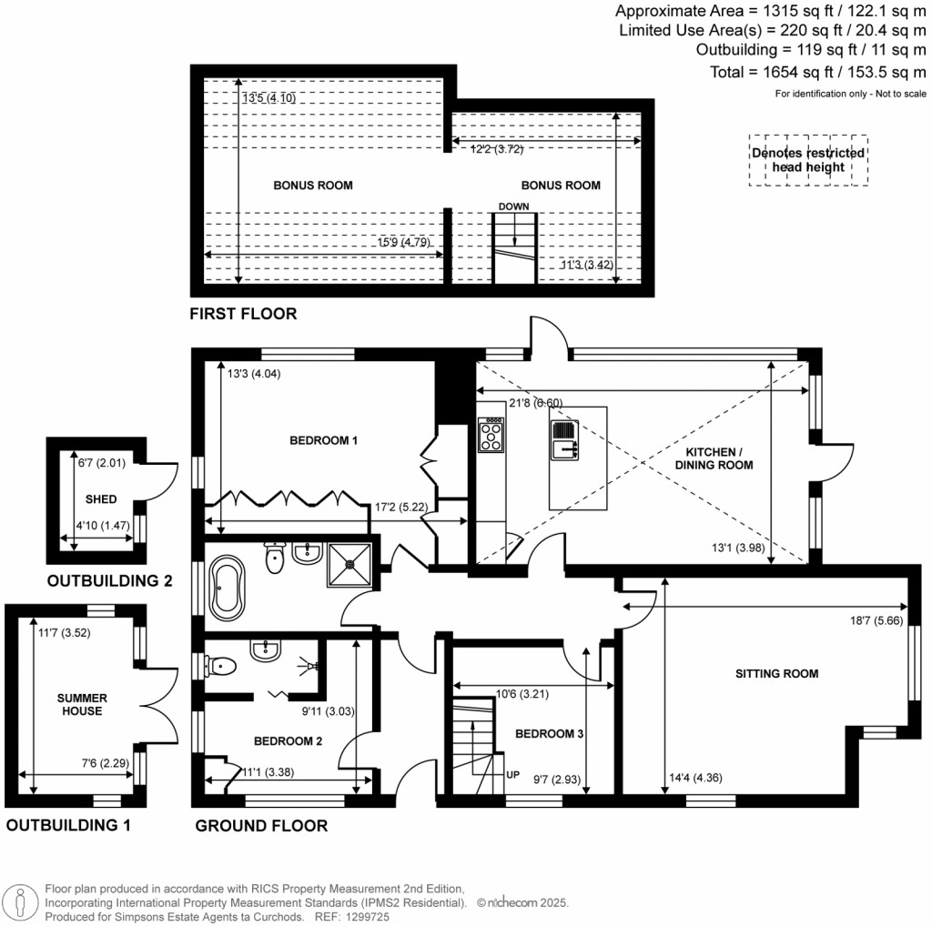 Floorplans For Liddington Hall Drive, Guildford, Surrey