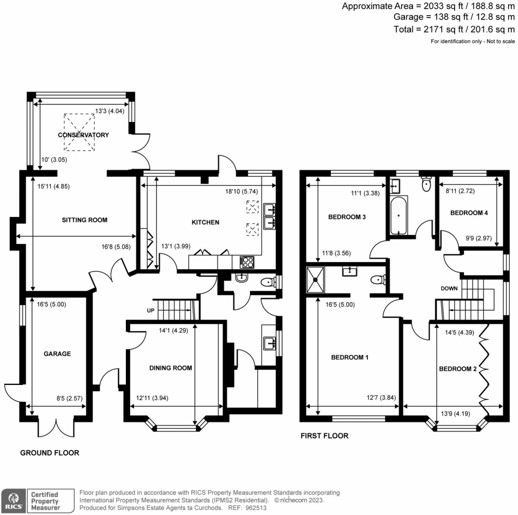 Floorplans For Ellis Avenue, Onslow Village, Guildford, GU2