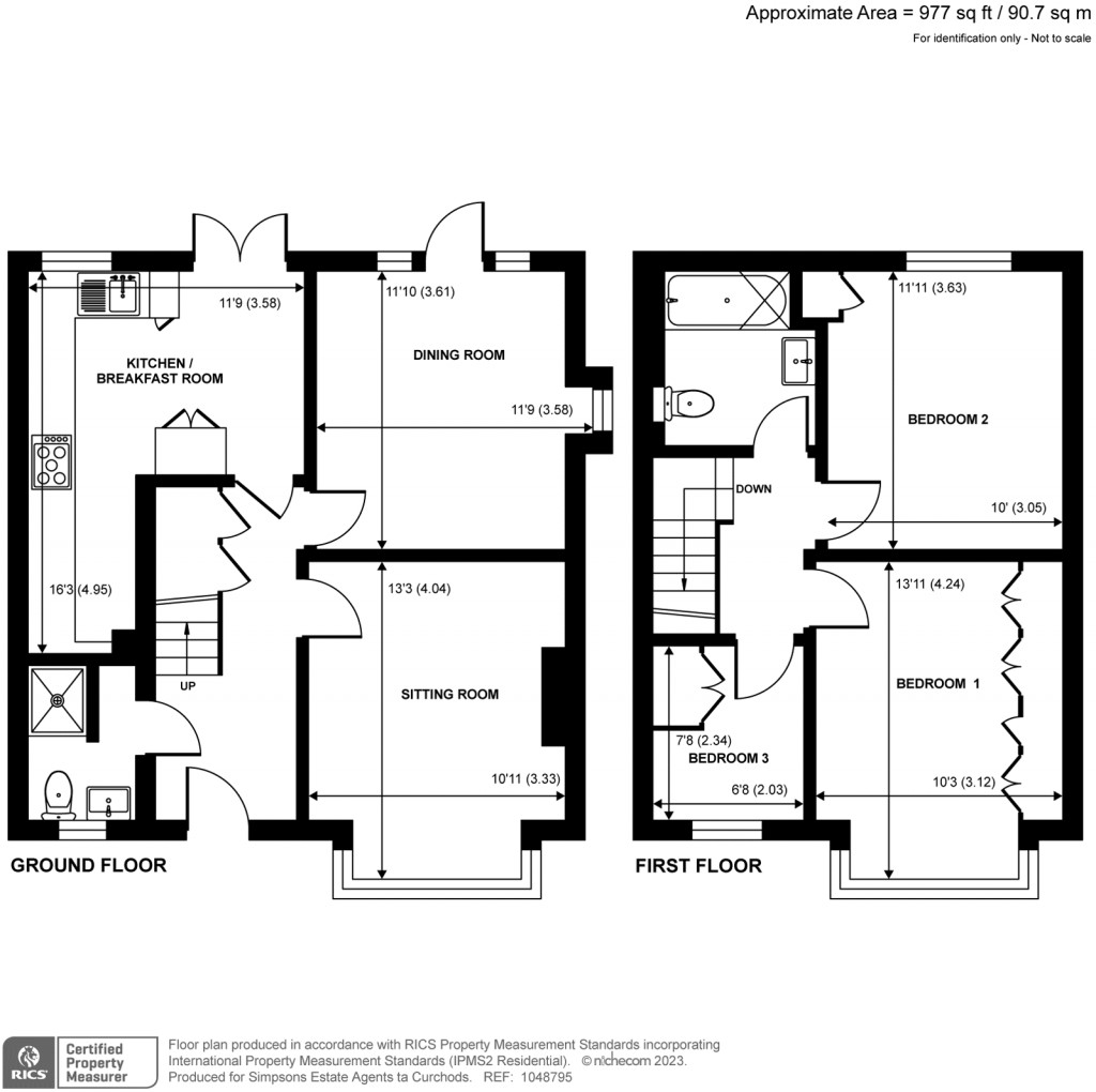 Floorplans For Waltham Avenue, Guildford, Surrey