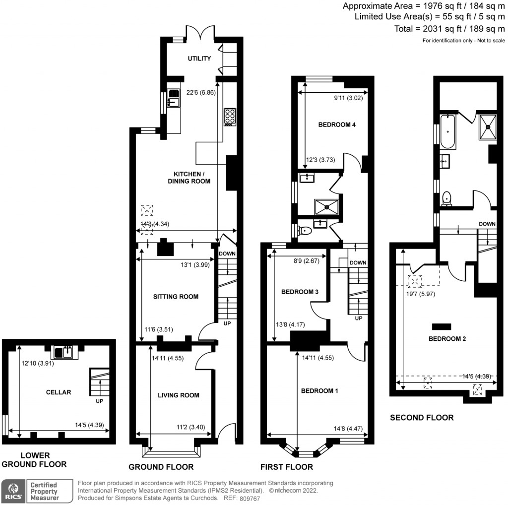 Floorplans For Foxenden Road, Guildford, GU1