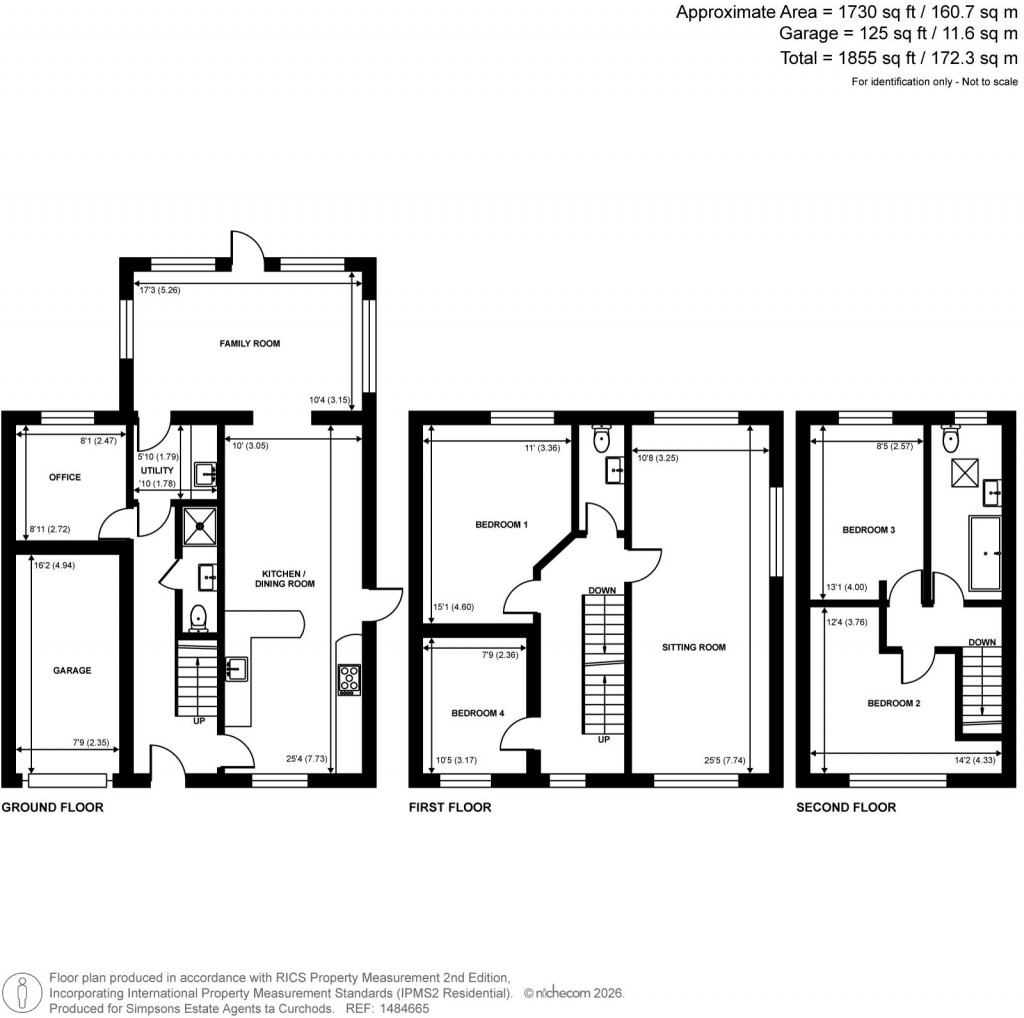 Floorplans For Stocton Close, Guildford, Surrey