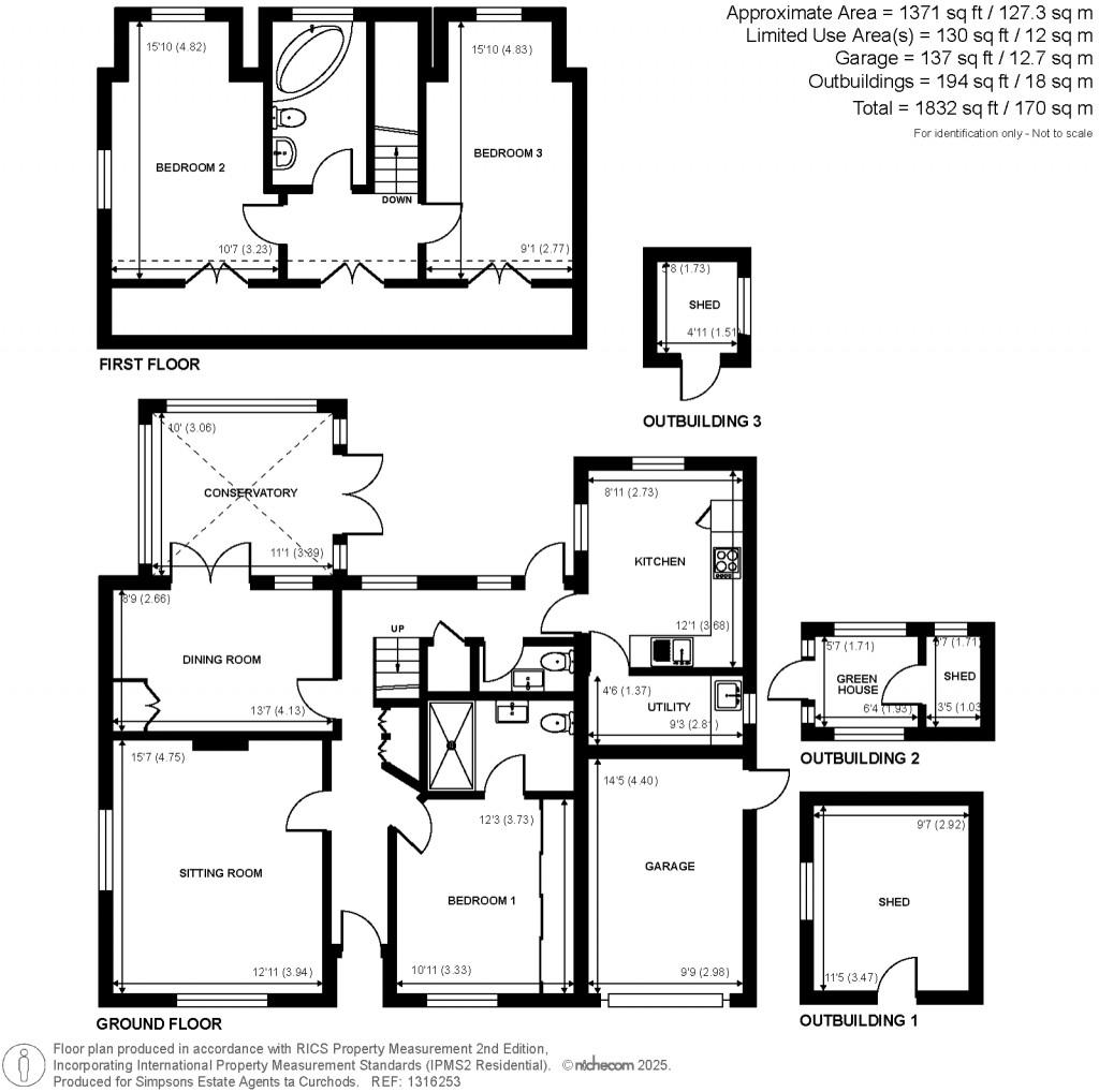 Floorplans For Heath Mill Lane, Pirbright, Guildford, Surrey