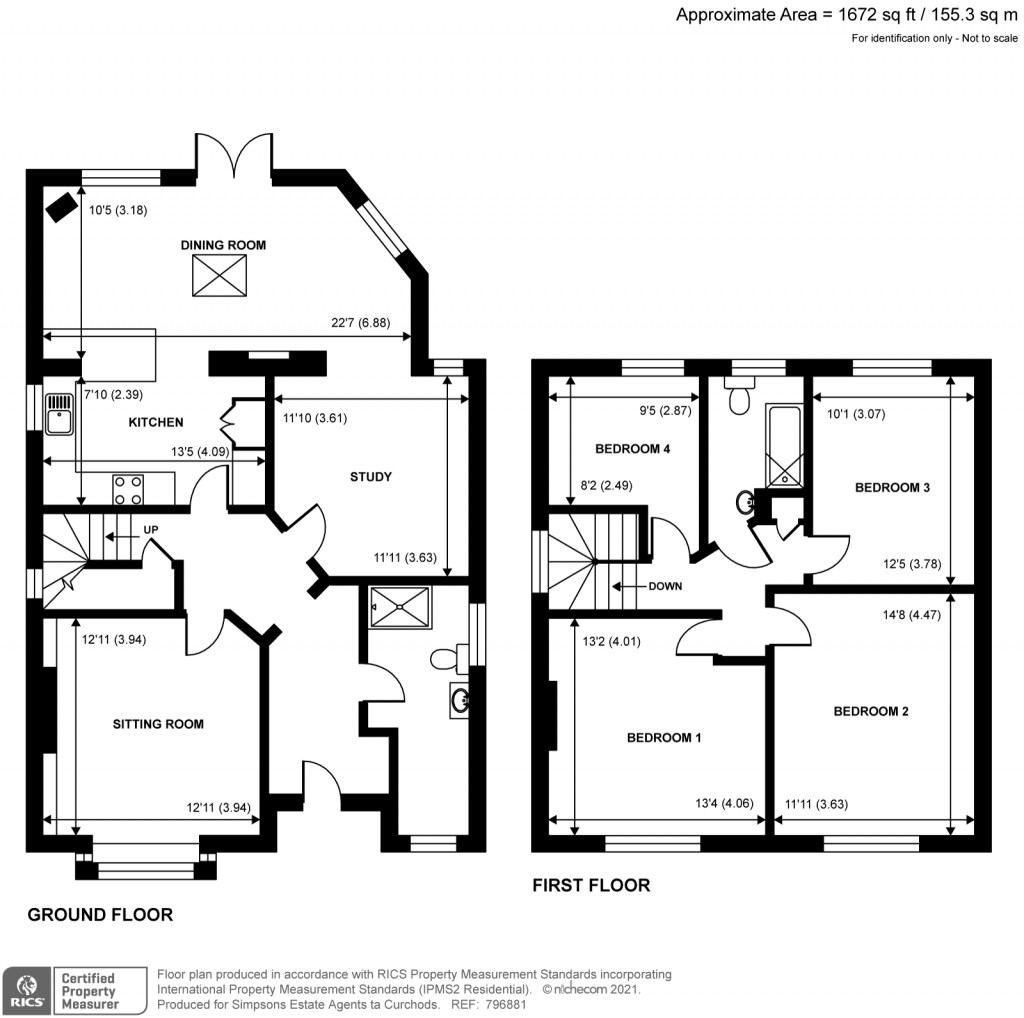 Floorplans For Wonersh Common, Wonersh, Guildford, GU5