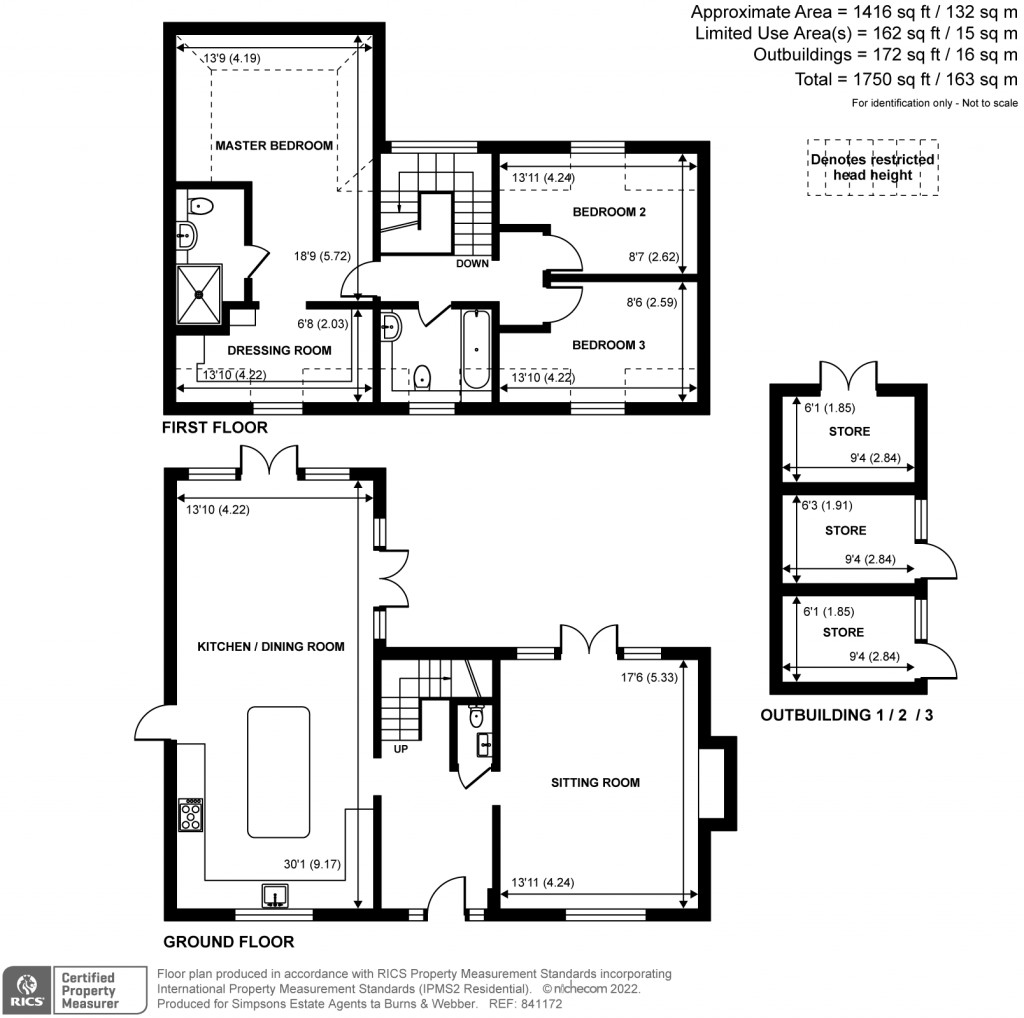 Floorplans For Goose Rye Road, Worplesdon, Guildford, GU3