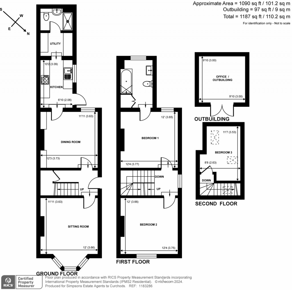 Floorplans For Baillie Road, Guildford, Surrey
