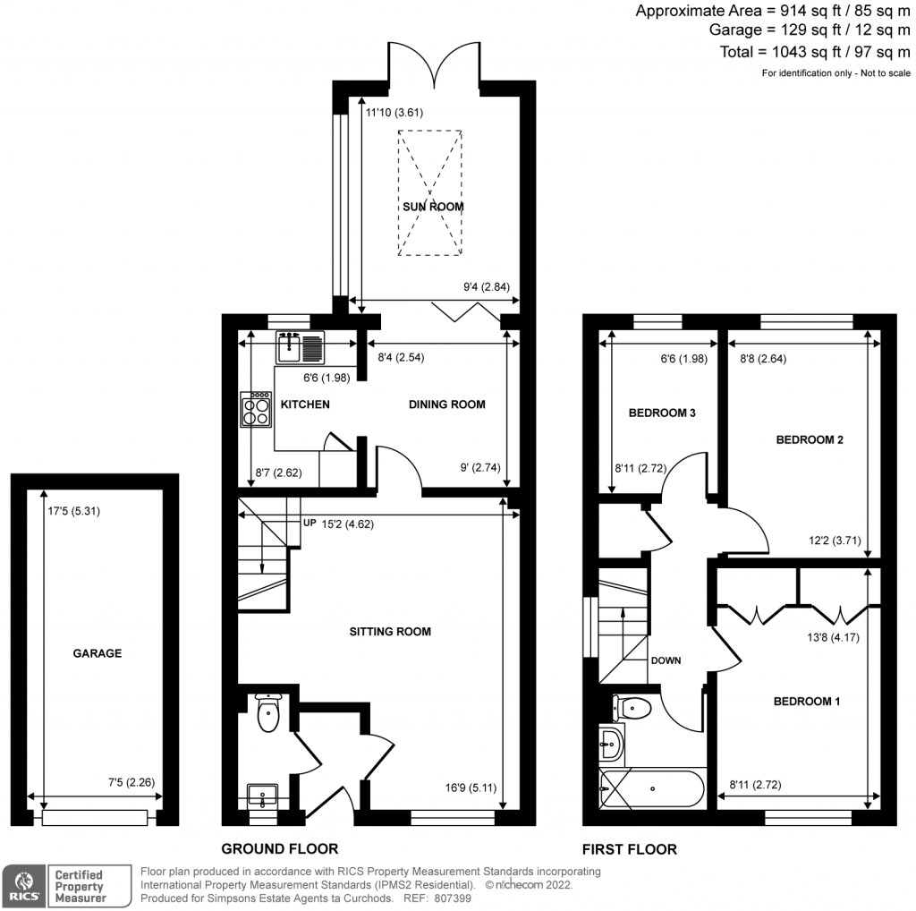 Floorplans For St. Thomas's Mews, Guildford, Surrey