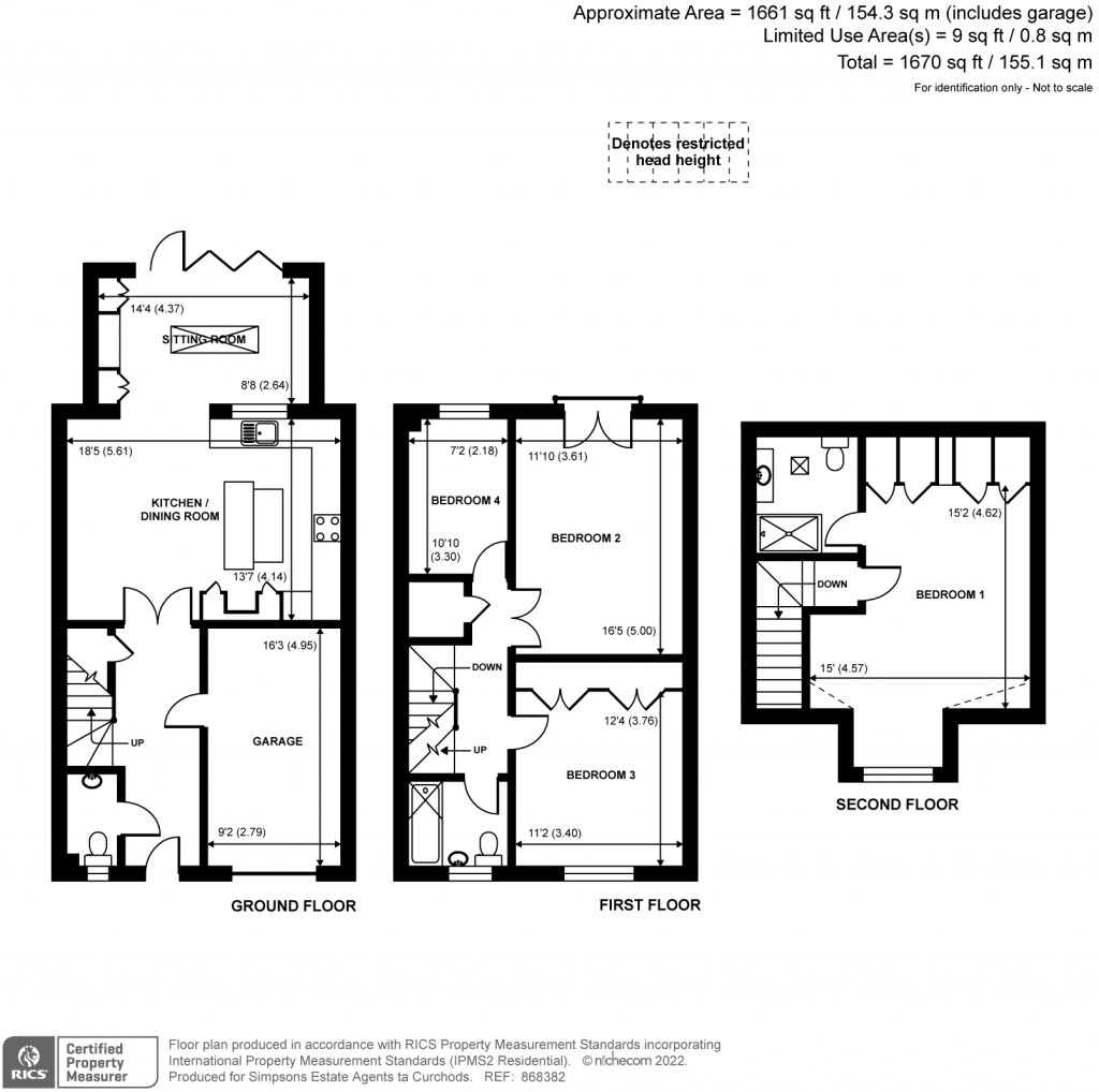 Floorplans For Pickering Place, Guildford, GU2