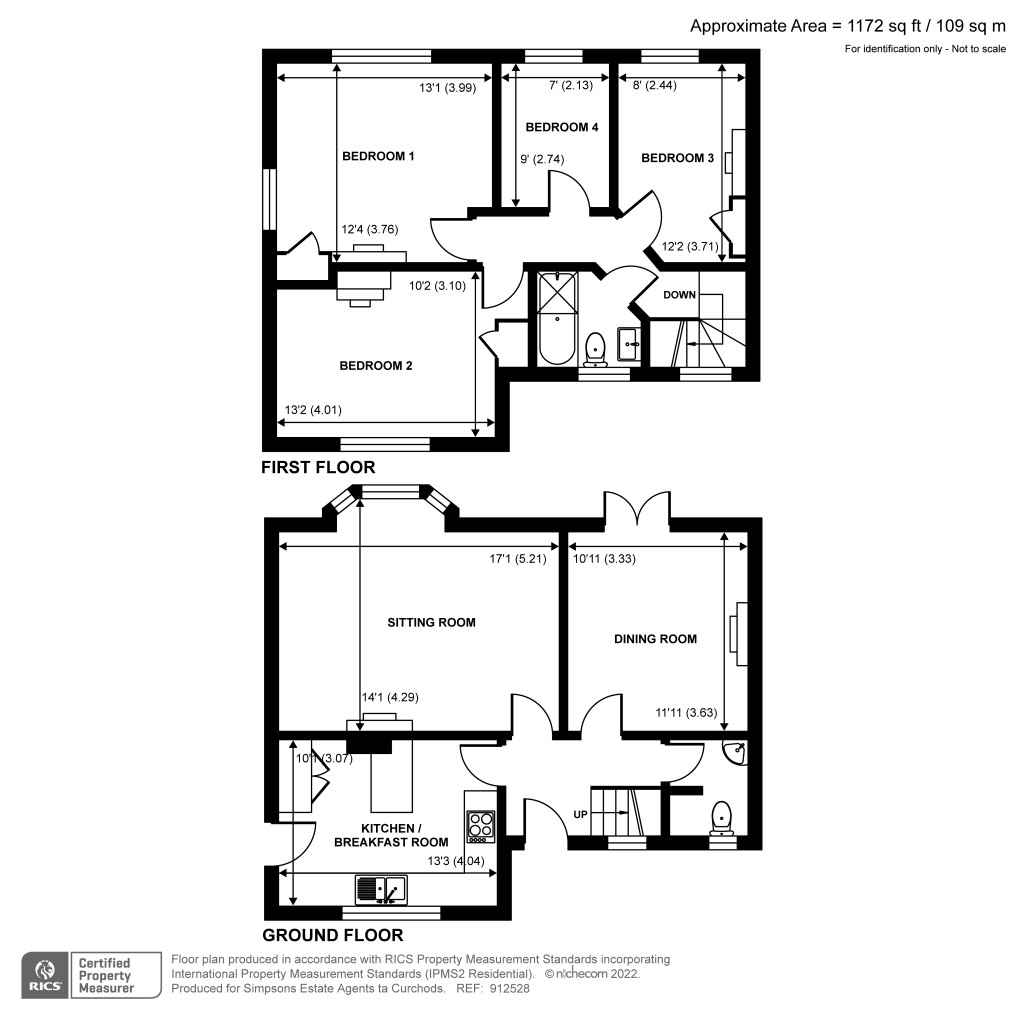 Floorplans For Litchfield Way, Guildford, GU2