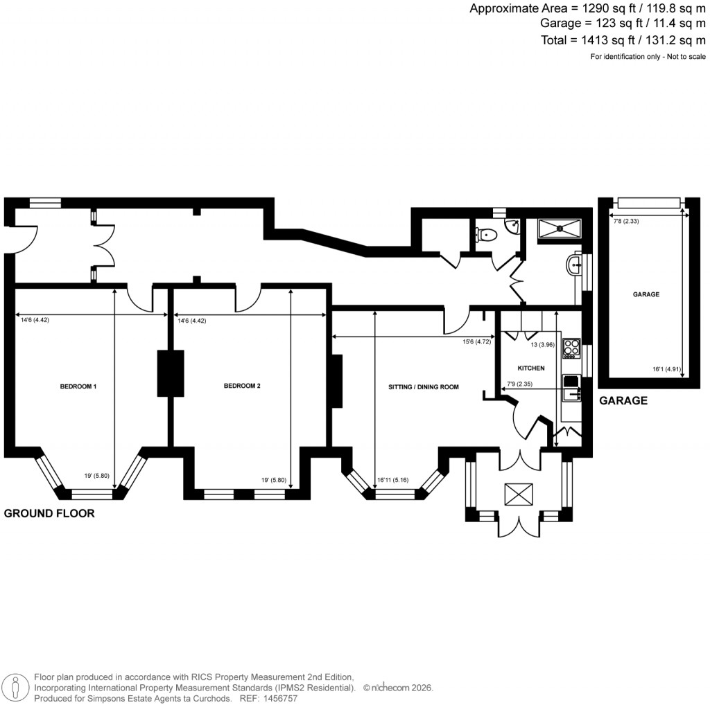 Floorplans For Poplar Road, Shalford, Surrey