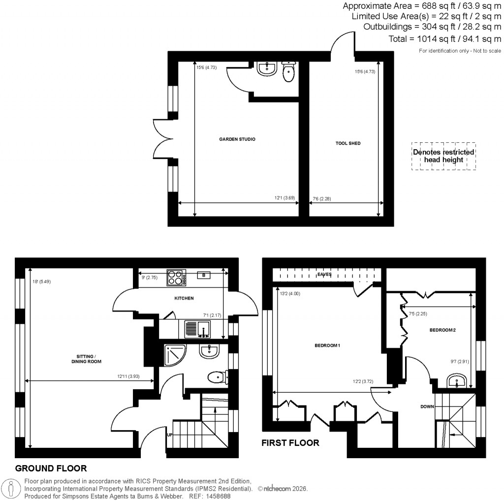 Floorplans For Hullbrook Lane, Shamley Green, Surrey