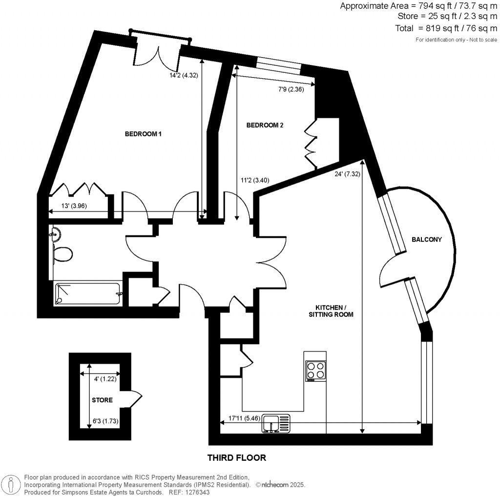 Floorplans For Epsom Road, Guildford, Surrey
