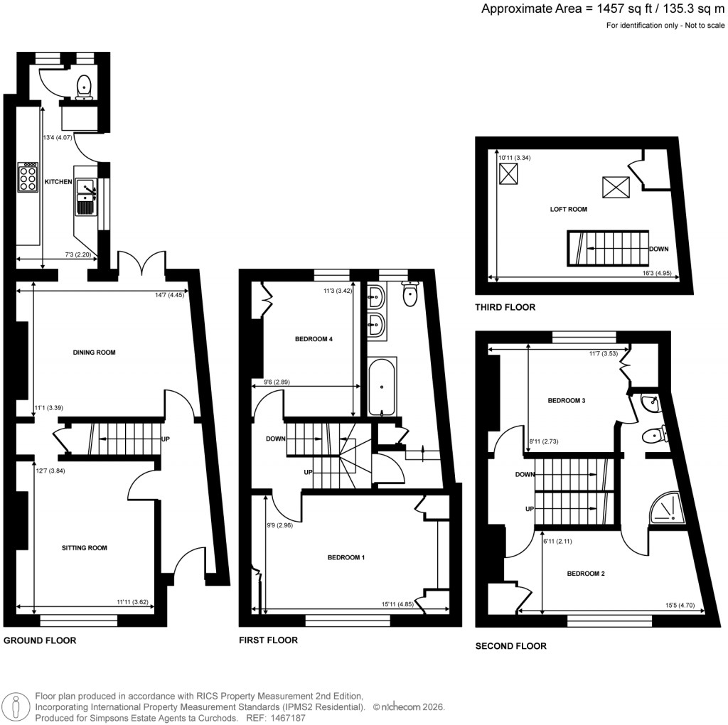 Floorplans For Bury Fields, Guildford, Surrey
