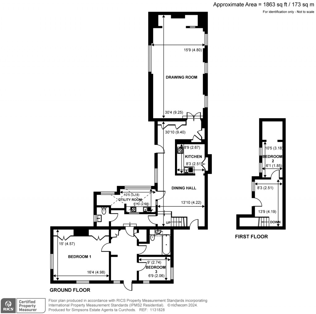 Floorplans For Wanborough, Guildford, Surrey, GU3