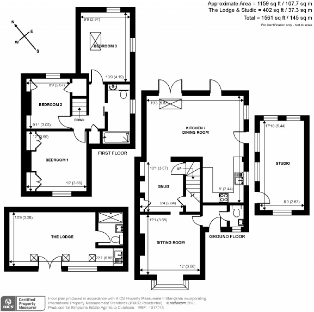 Floorplans For Merrow Street, Guildford, GU4