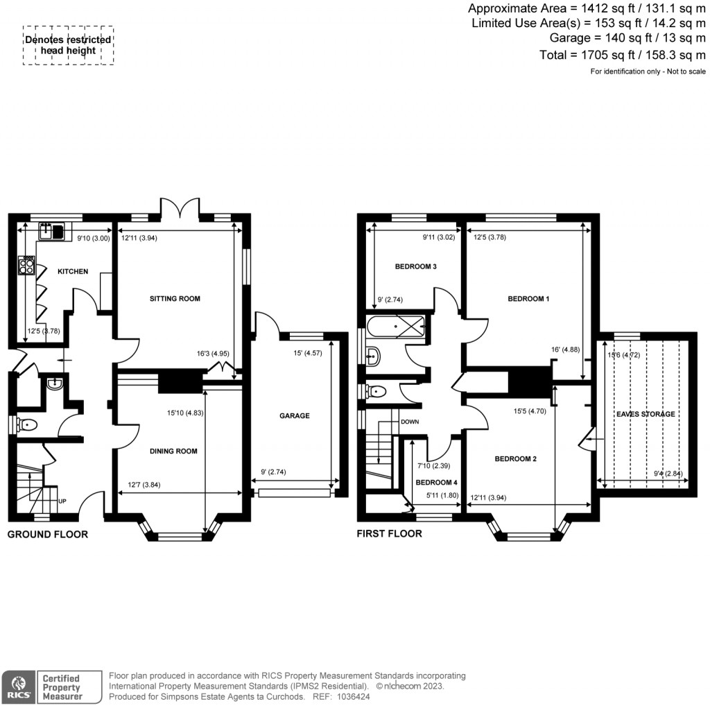 Floorplans For Poltimore Road, Guildford, GU2