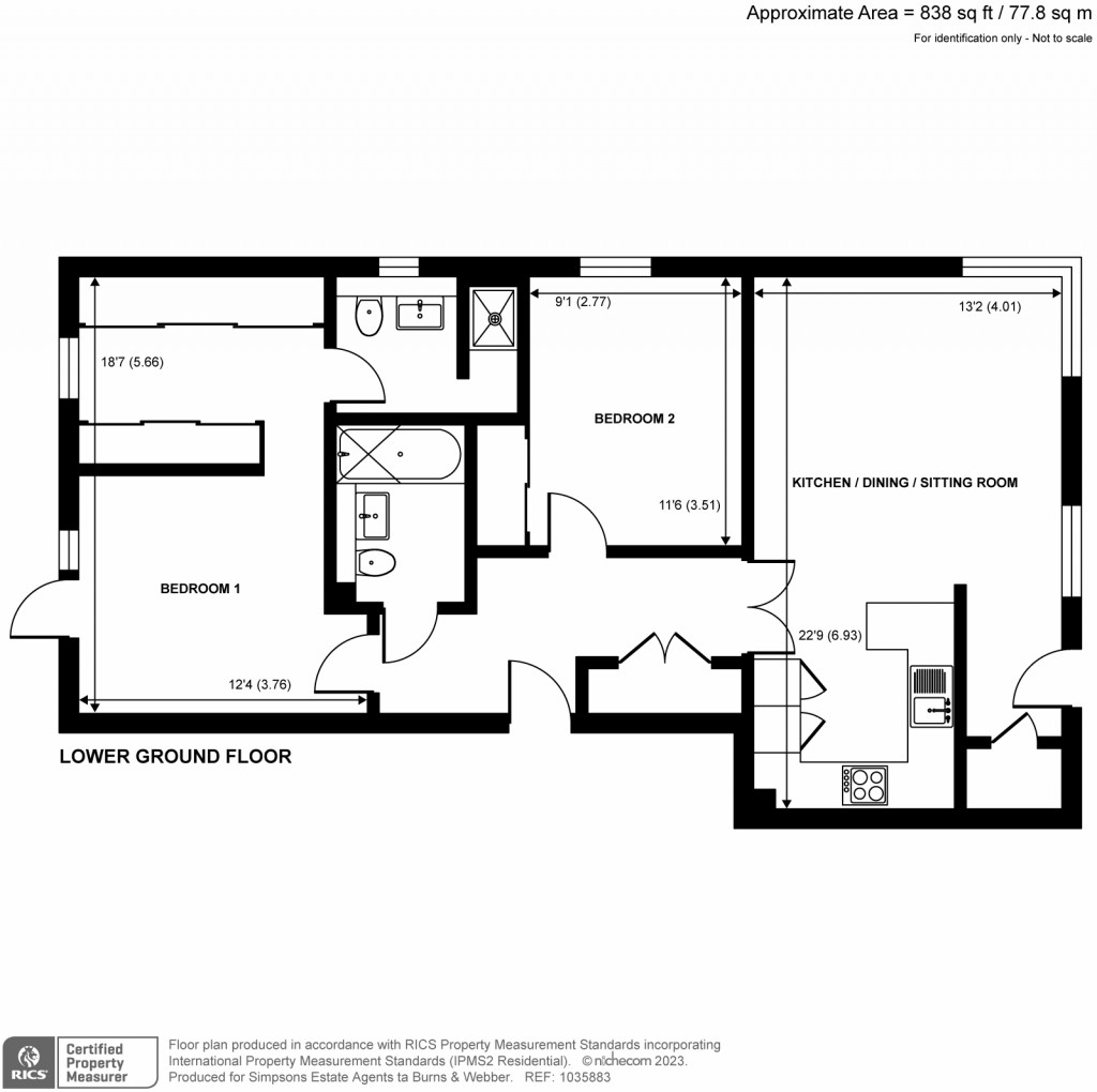 Floorplans For Denzil Road, Guildford, Surrey