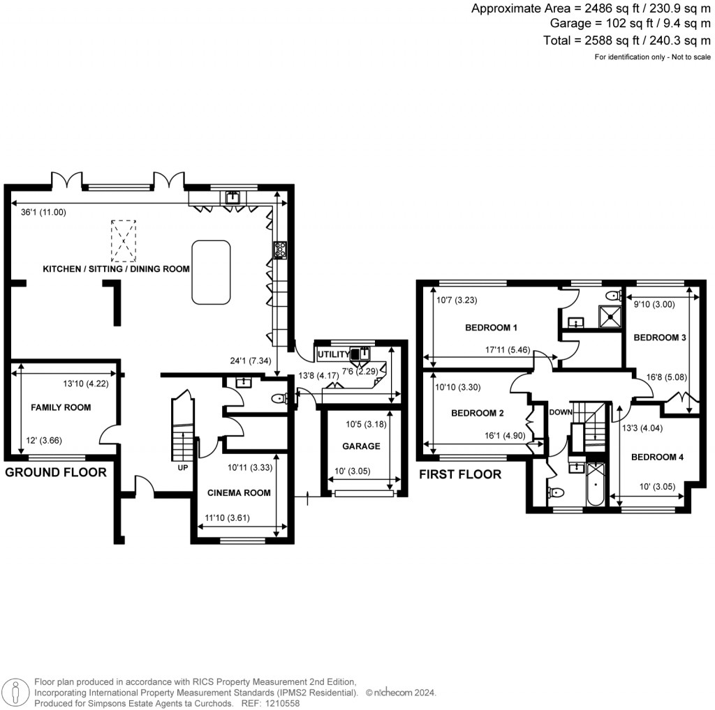 Floorplans For Flexford Road, Normandy, GU3