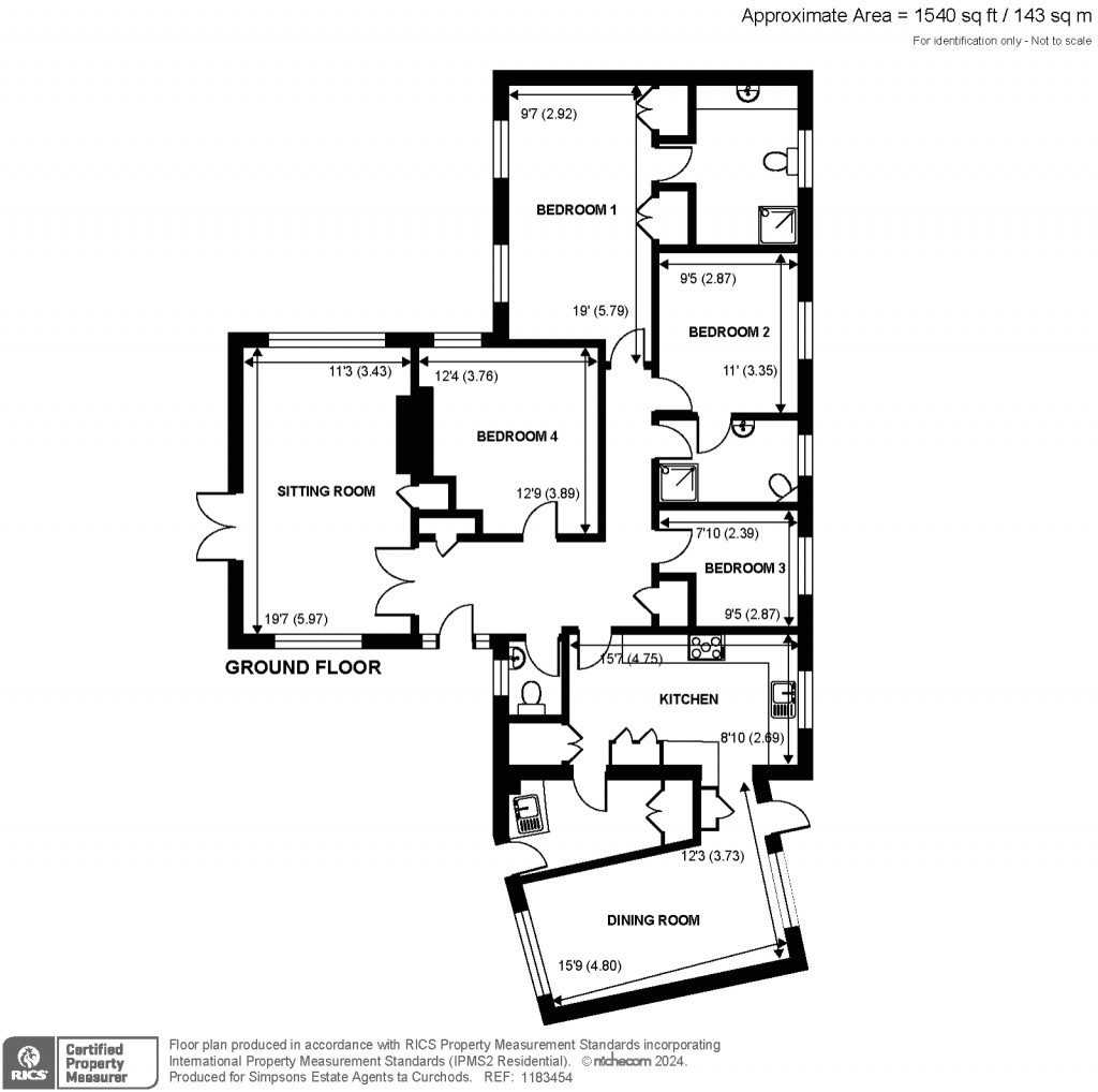Floorplans For Wilderness Road, Guildford, GU2