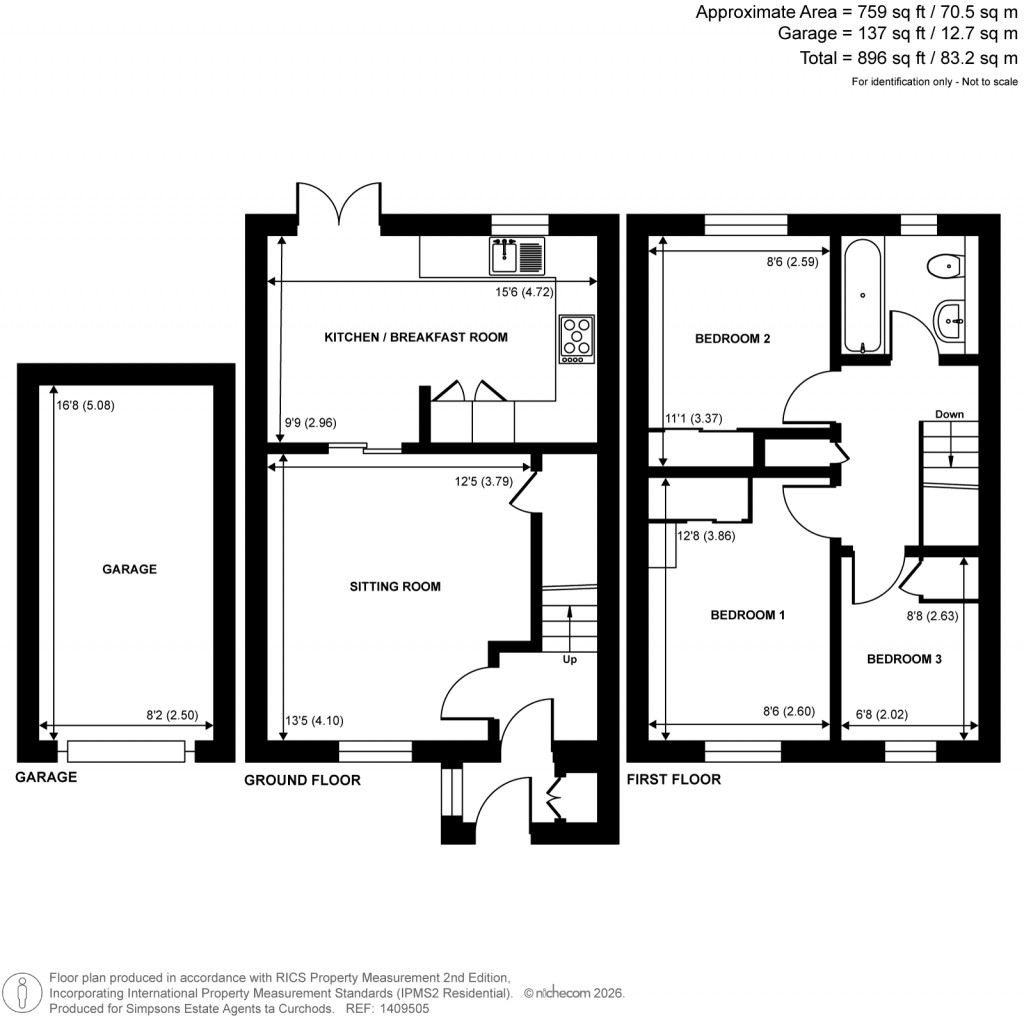 Floorplans For Cranstoun Close, Guildford, Surrey