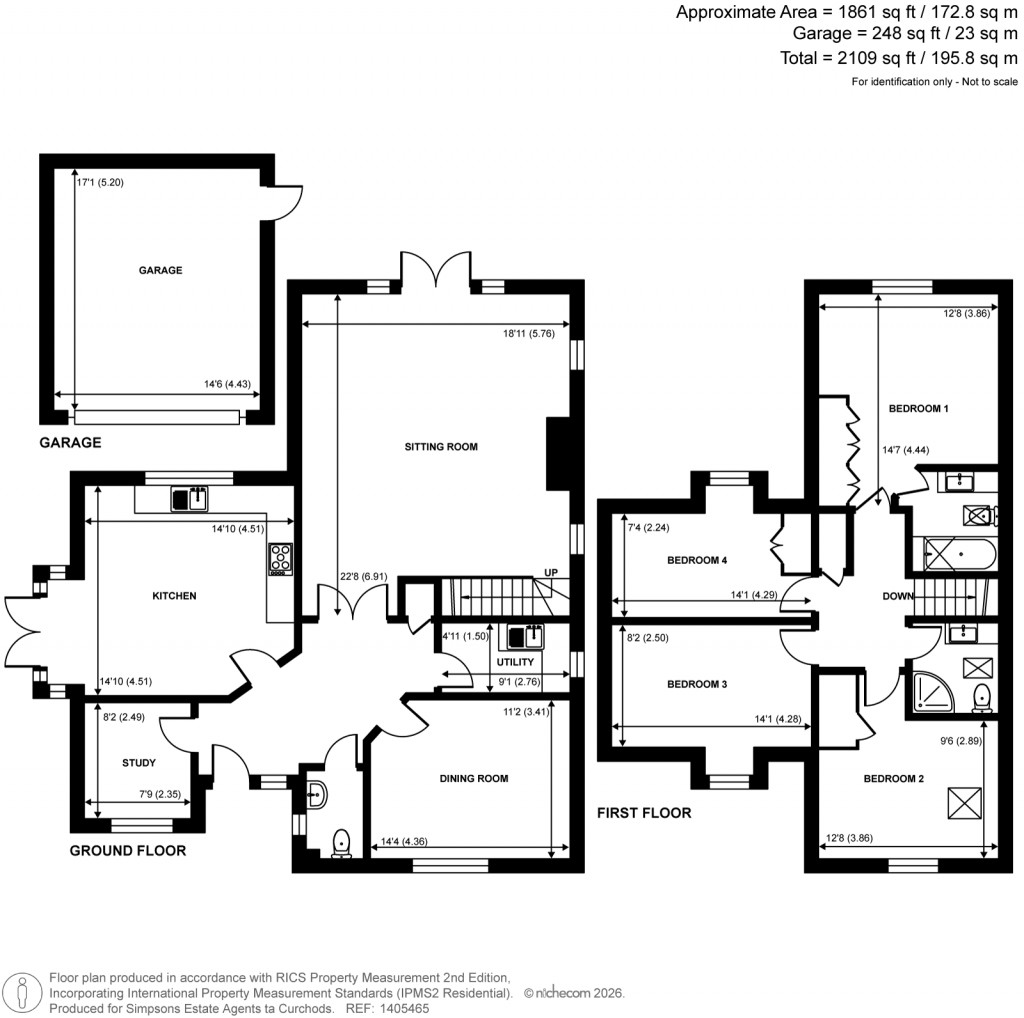 Floorplans For Glaziers Lane, Normandy, Guildford, Surrey