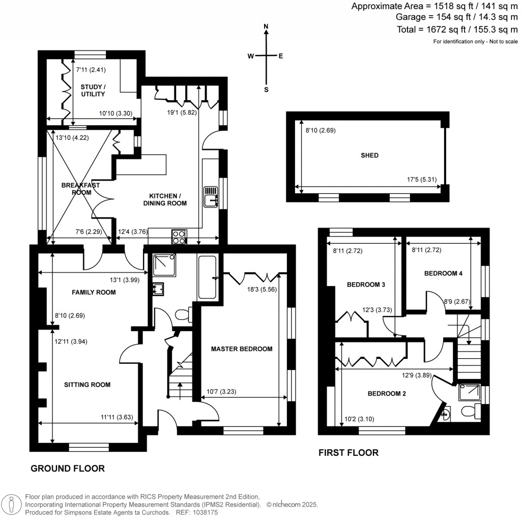 Floorplans For School Lane, East Clandon, GU4