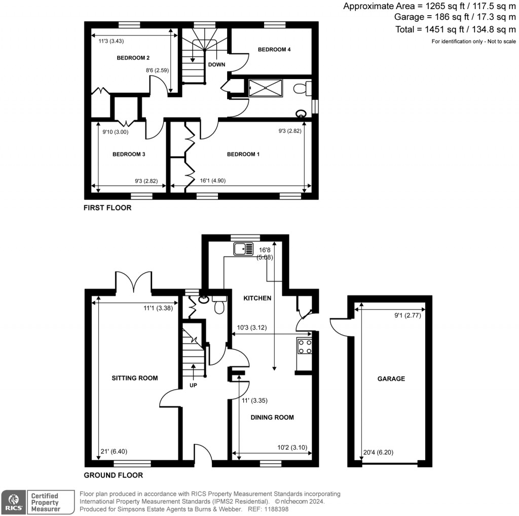 Floorplans For Overford Drive, Cranleigh, GU6