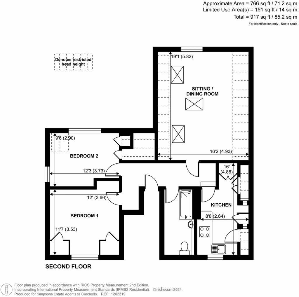 Floorplans For London Road, Guildford, GU1