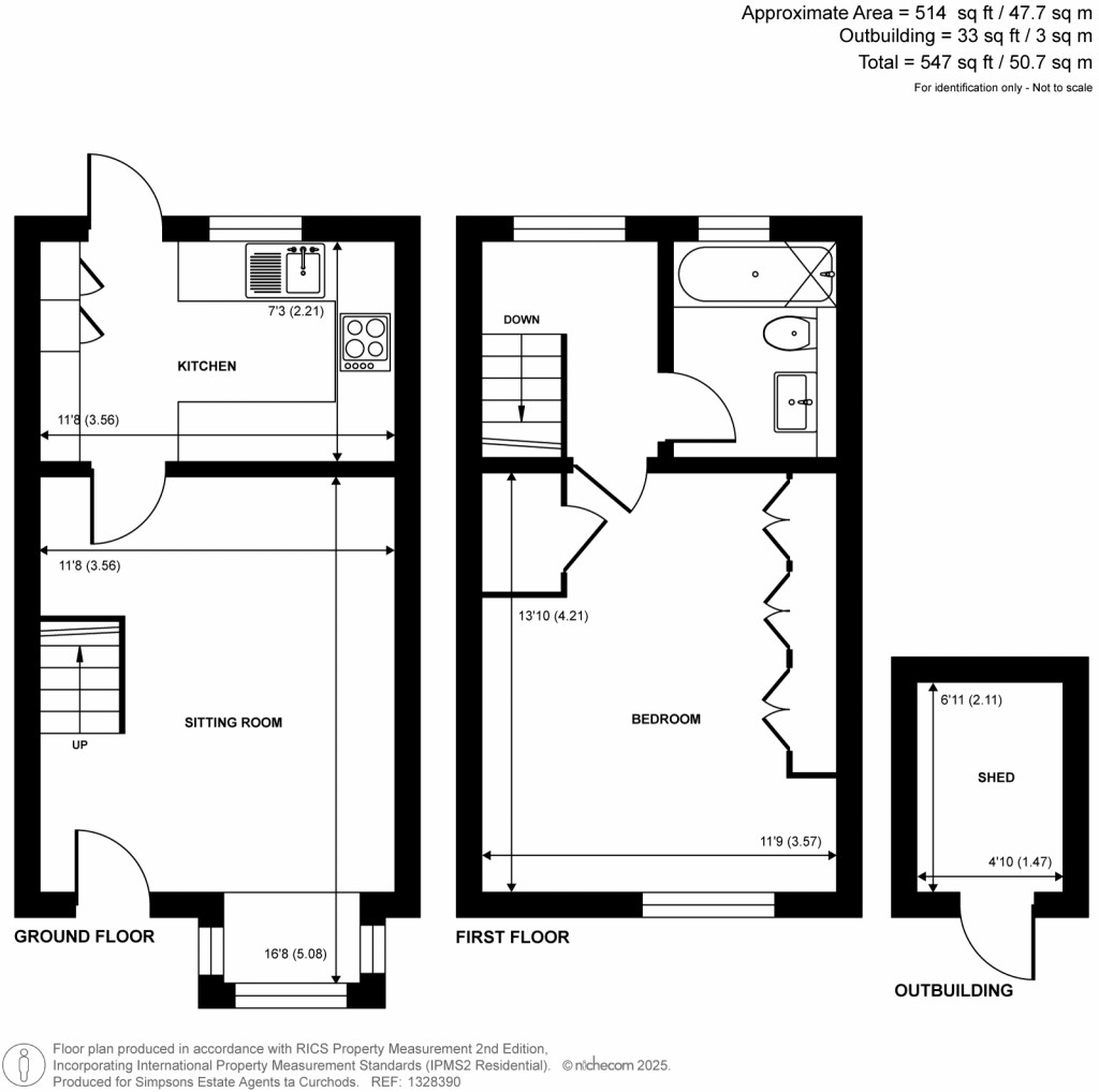 Floorplans For Weald Close, Shalford, Surrey