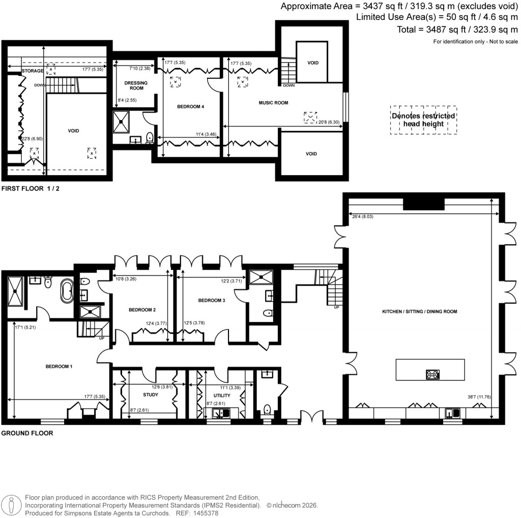 Floorplans For Halfpenny Lane, Guildford, Surrey