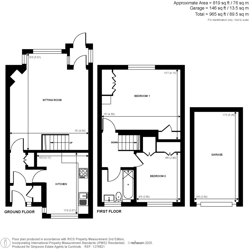 Floorplans For Bladon Close, Guildford, Surrey