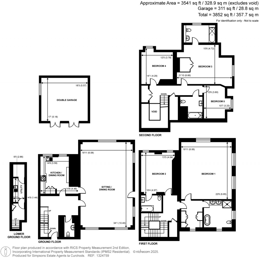 Floorplans For Cobbett Hill Road, Normandy, Guildford