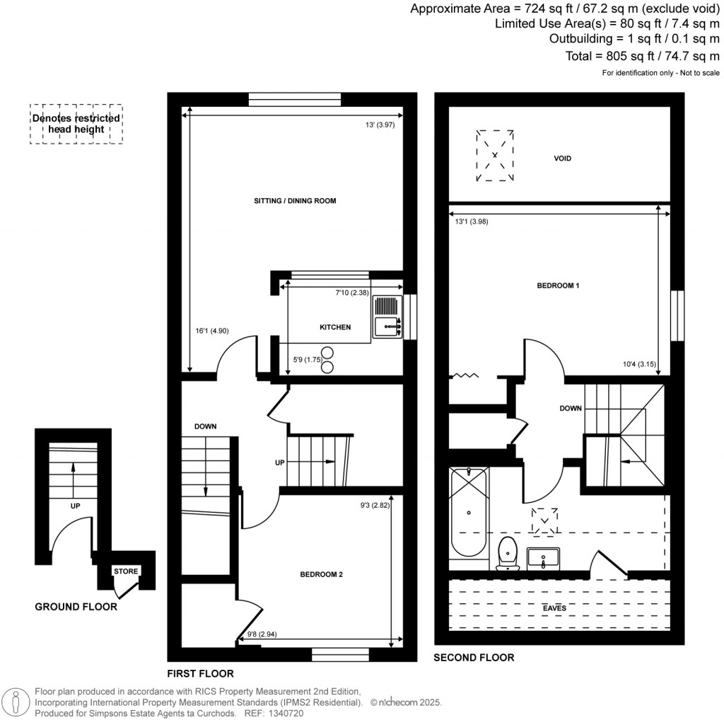 Floorplans For Lawrence Close, Guildford, Surrey