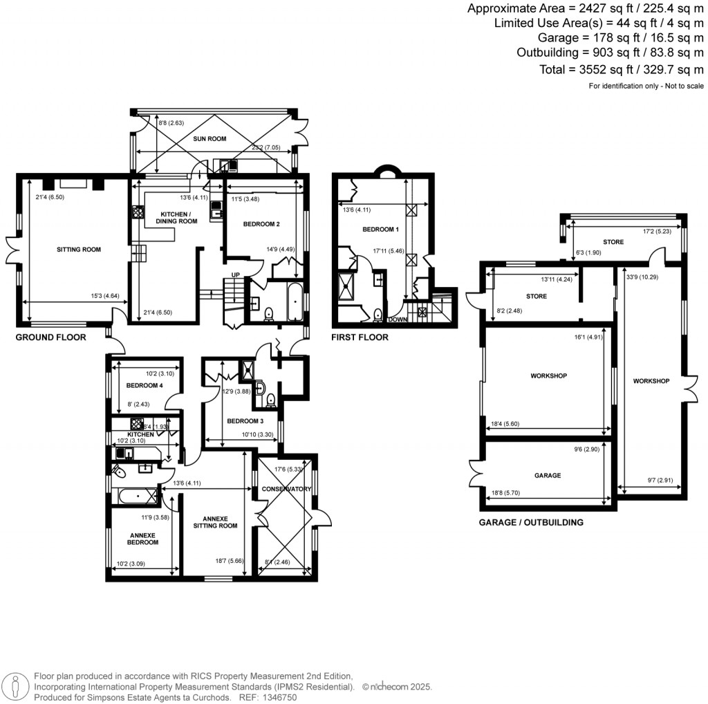 Floorplans For Beech Lane, Normandy, Surrey