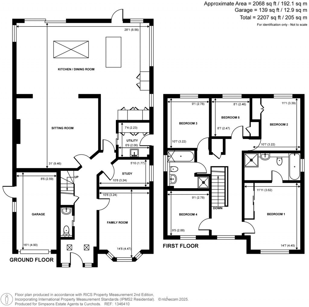 Floorplans For Glaziers Lane, Normandy, Surrey