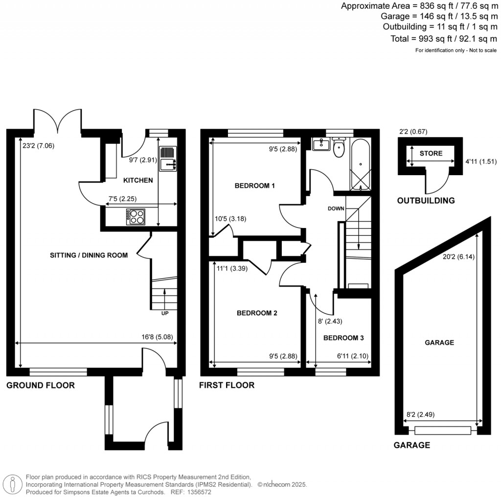 Floorplans For Cross Lanes, Guildford, Surrey