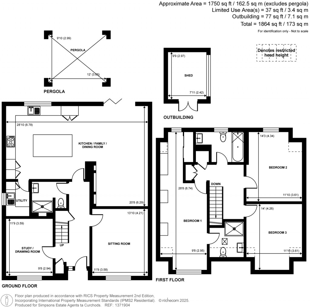 Floorplans For Christmas Pie Avenue, Normandy, Guildford, Surrey