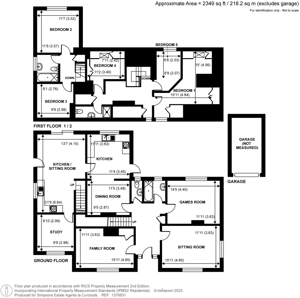 Floorplans For Curling Vale, Guildford, Surrey