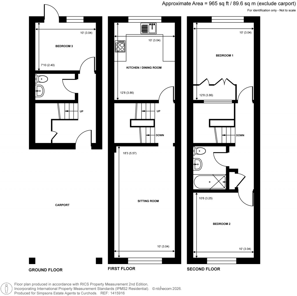 Floorplans For Drummond Road, Guildford, Surrey