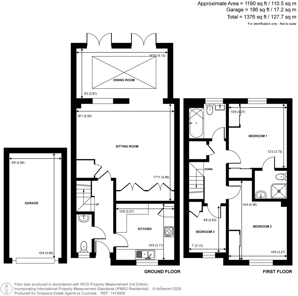 Floorplans For Anchor Close, Normandy, Surrey