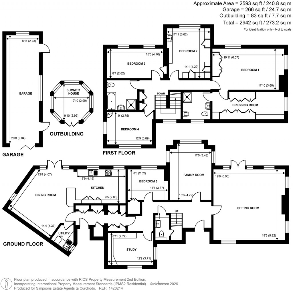 Floorplans For Broadwater Rise, Guildford, Surrey