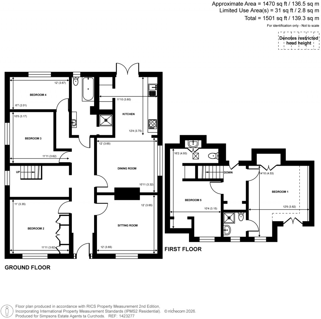 Floorplans For Christmas Pie Avenue, Normandy, Surrey