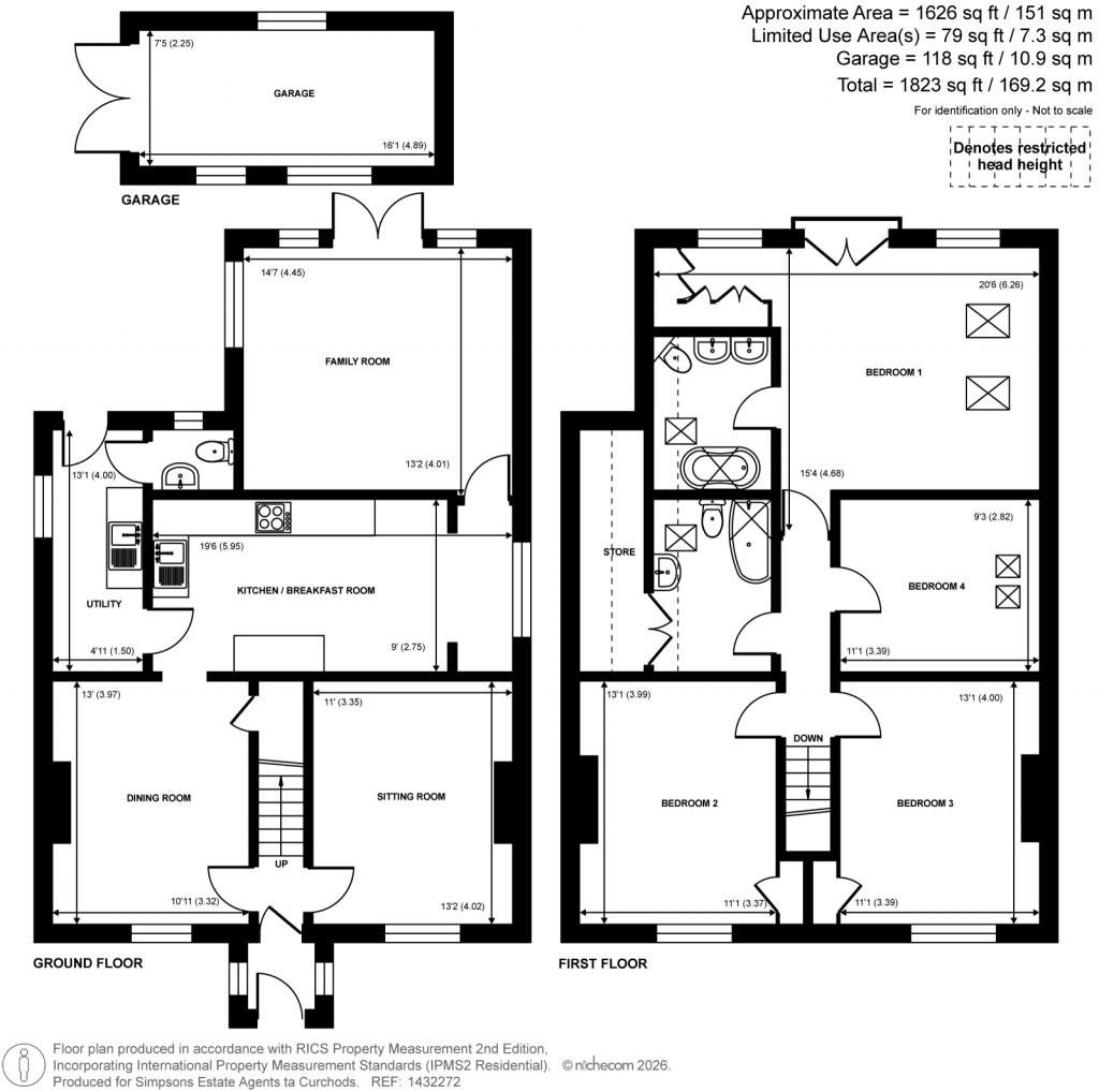 Floorplans For Worplesdon Road, Guildford, Surrey