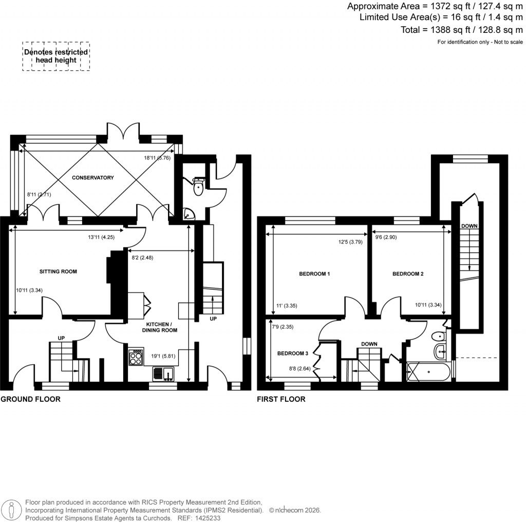 Floorplans For Great Goodwin Drive, Guildford, Surrey