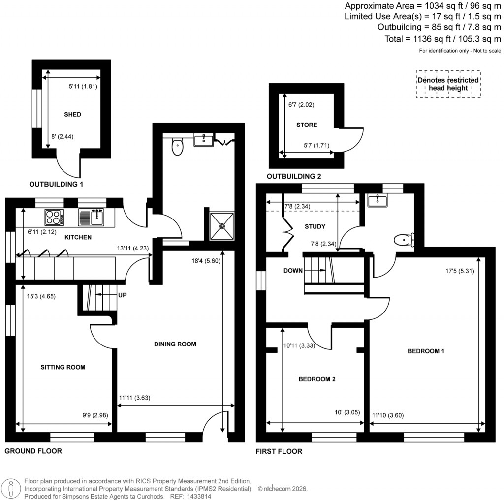 Floorplans For The Street, Wonersh, Surrey