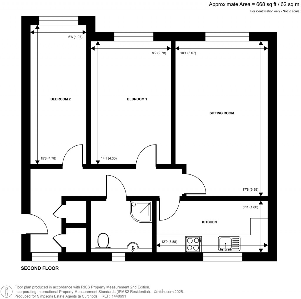 Floorplans For Woodlands Close, Guildford, Surrey