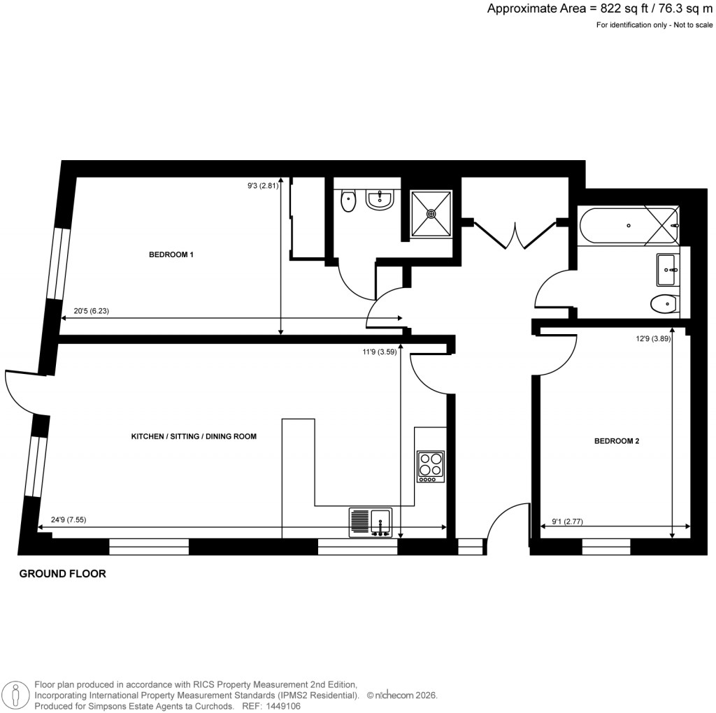 Floorplans For Wey Corner, Walnut Tree Close, Guildford, Surrey