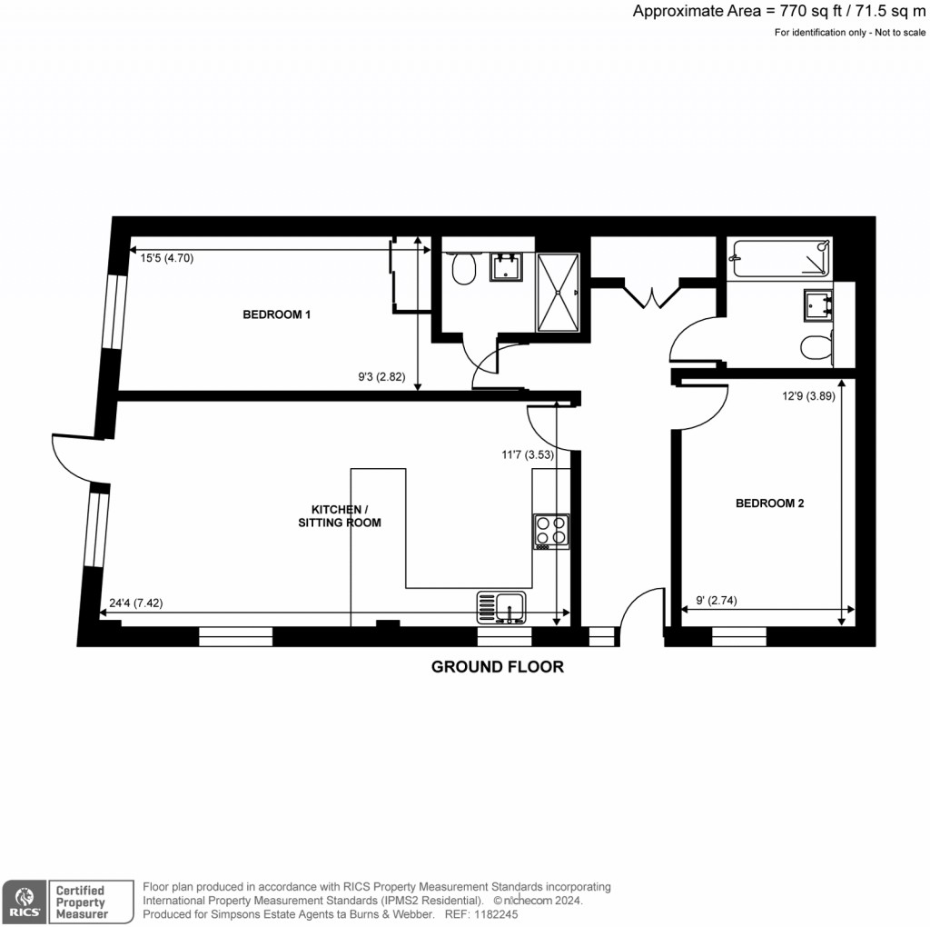 Floorplans For Wey Corner, Walnut Tree Close, Guildford, Surrey